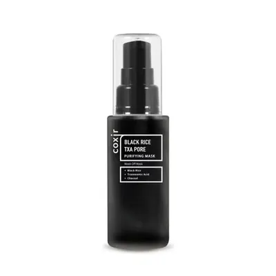 Masca purifianta pentru pori cu orez negru si Acid Tranexamic, 50ml, Coxir