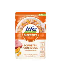 Hrana Umeda Pisici, Life Natural Digestive Mousse Ton si Dovleac, 70 g