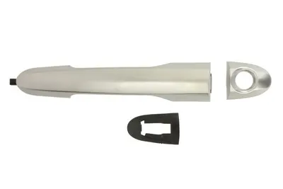 Maner usa Fata Stanga potrivit FIAT 500L 0.9-1.6D dupa 2012 - (extern, cu orificiu pentru incuietoare, argintiu)