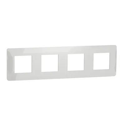 Placa ornament, Unica Studio, patru module, alb