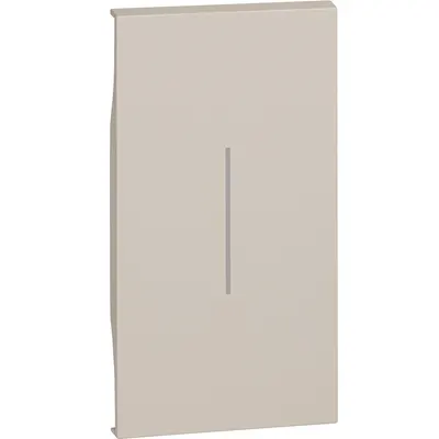 Tasta iluminabila 2 module pentru intrerupatoare Bticino Living Now KM01M2, nisip