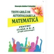 Teste grila de autoevaluare la matematica pentru clasa a 10-a profil tehnologic
