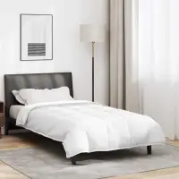 vidaXL Duvet 2 în 1 Alb 135 x 200 cm Pene