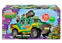 Tanc Playmates TMNT Mutant Mayhem - Stropitor de canalizare, cu tun cu apă