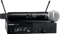 Sistem de microfon wireless Shure - SLXD24E/SM58, negru