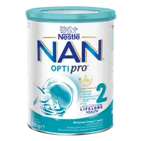 Lapte praf de continuare pentru bebelusi NAN Optipro 2 de la 6 luni, 800g, Nestle