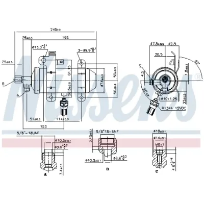 Uscator, aer conditinat NISSENS 95509
