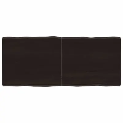 vidaXL Blat masă, 140x60x(2-4) cm, maro, lemn tratat contur organic