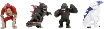 Figurină metalică Jada Toys - Godzilla-Kong, 6.5 cm, sortiment