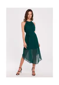 Rochie Dama - Poliester/Bumbac - Verde