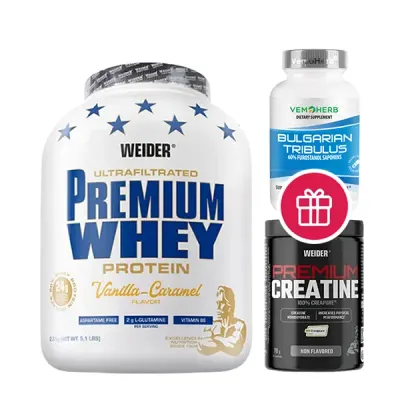 Izolat proteic din zer, Weider Premium Whey, 2,3 kg, strawberry-cream