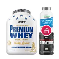 Izolat proteic din zer, Weider Premium Whey, 2,3 kg, strawberry-cream