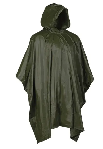 Poncho de ploaie Olive MIL-TEC® – Impermeabil, multifunctional - Default Title