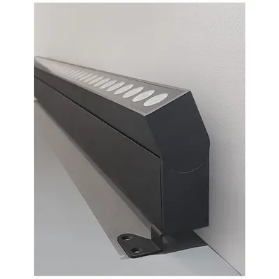 Aplica WALL WASHER Wall Washer Nisipiu Negru Aluminiu & Sticla, Adjustable LED Chip Cree 48 Wat 4700Lm 3000K, DC24V Beam 30 degrees -Max Power 300 Wat -IP67