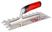 Gletiera dintata cu maner Rubiflex 28cm, 15x15mm - RUBI-76947