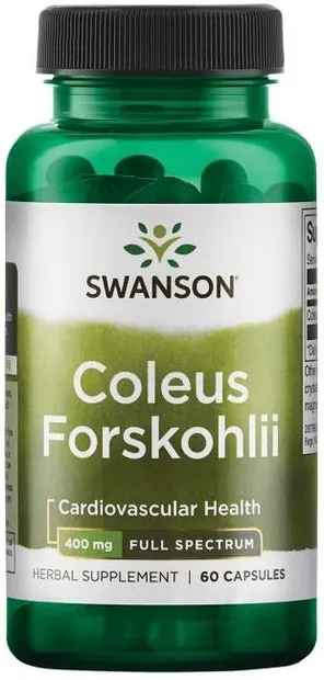 Coleus Forskohlii, 400 mg, 60 capsule, Swanson