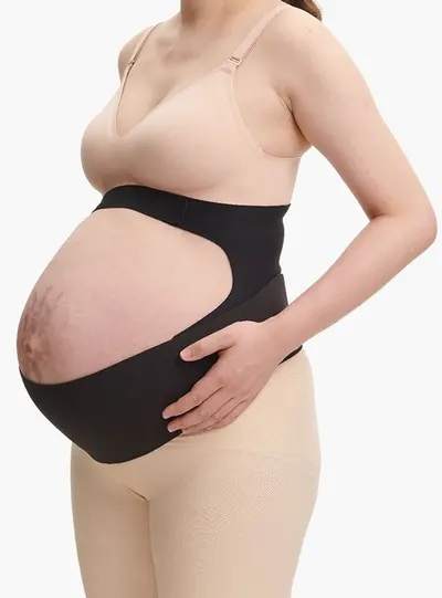 Centură de susținere pentru gravide Momcozy - BumpEase, mărimea L, negru