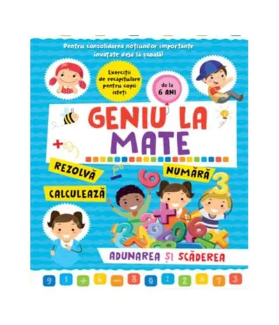 Geniu la mate – rezolvă, calculează, numără, adunarea și scăderea (Vol. 2) - Hardcover