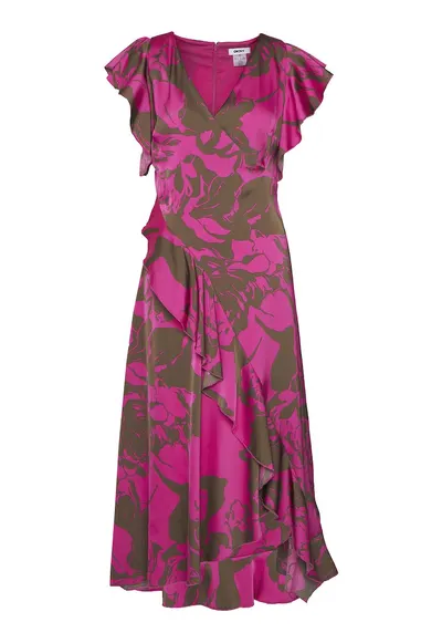 Rochie de vara - poliester - roz