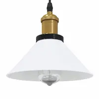 Gossi lampa suspendata reglabila pe inaltime e27 alb lucios metal
