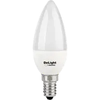 Bec Led Lumanare E14, model C37, 6W=50W, 2700K, lumina calda