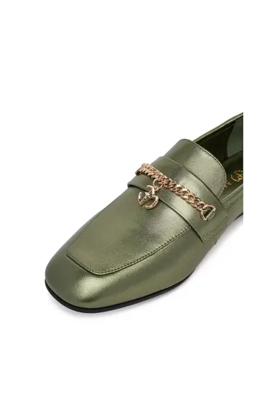 Mocasini dama - CYNIA-LT2513 - piele naturala - verde
