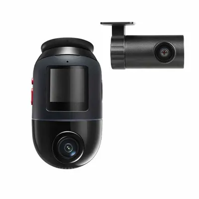 Set 2 Camere auto 70mai: Omni X800 Dash Cam, 4K, 360⁰, detectie AI miscare, GPS&ADAS + RC14 + Card SD 70mai 128GB - Default Title
