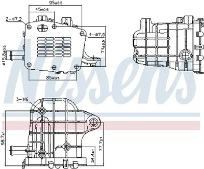 Radiator Recirculare Gaze Esapament Potrivit Ds Ds 4, Ds 5, Ds 7; Citroen C4 Grand Picasso Ii, C4 Ii, C4 Picasso Ii, C4 Spacetourer, C5 Aircross, C5 Iii, Ds4, Ds5, Grand C4 Spacetourer 1.3d 2.0d 2.2d