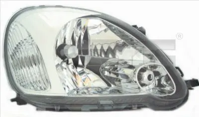 Far dreapta potrivit TOYOTA YARIS 2003-2005 - (H4, electric, fundal cromat)