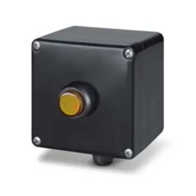 Doza aparentan122x120x90mm IP66 LED LIGHT 12-250VAC/VDC YELLOW THERMOSETTING
