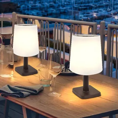 Set 2 x Lampa solara LED tip veioza, 12x23 cm