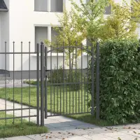 vidaXL Poartă de gard cu țepi EMMEN 150 x 100 cm