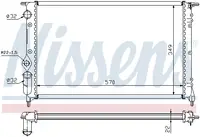 Radiator apa racire motor (transmisie automata) RENAULT 19 I, 19 I CHAMADE, 19 II, 19 II CHAMADE 1.4 1.7 1.8 intre 1988-1996