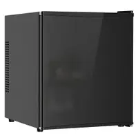 HOMCOM Mini-frigider 44 L/46 doze Frigider mic cu termostat reglabil 43 x 51 x 51,3 cm, Negru | Aosom Romania