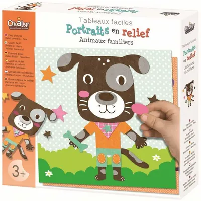 Set de creatie Crealign - Aplicatii in relief cu spuma, Animale de companie