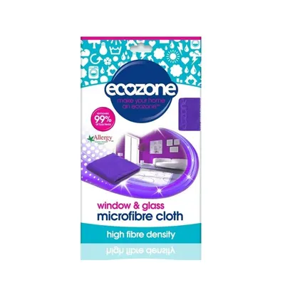 Laveta din microfibra pentru sticla si geamuri, Ecozone, 1 buc