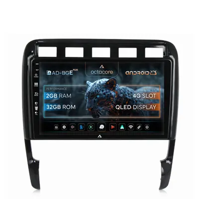 Navigatie Porsche Cayenne (2002-2010), Android, E-Octacore 2GB RAM + 32GB ROM, 9 Inch - AD-BGE9002+AD-BGRKIT057