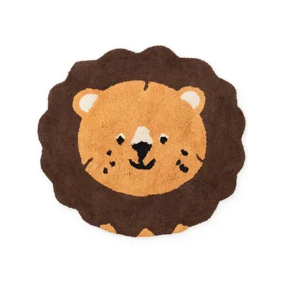 Covor pentru copii portocaliu/maro lavabil/țesut manual din bumbac 112x120 cm Snuggle Lea – Hanse Home