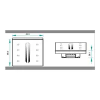 LED RF WiFi Controller Touch MONO - 4 zones - white