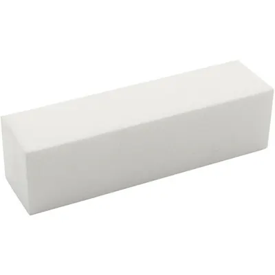 Set 7 x Buffer de Unghii Prima, pentru Pilit si Lustruit, Bloc Alb, 10 cm, Granulatie 150