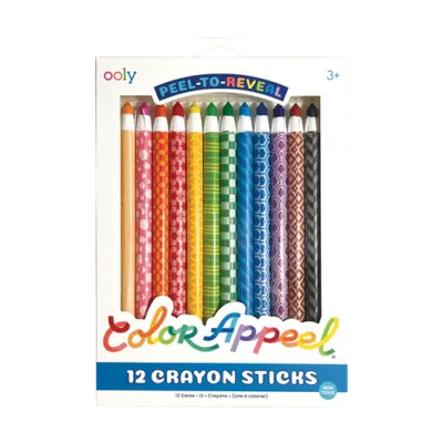Creioane colorate Color Appeel, set de 12, cu invelis detasabil