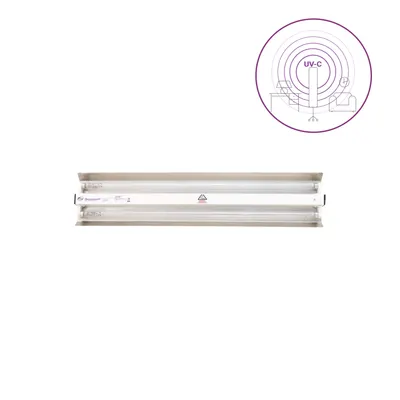 Dispozitiv de dezinfectie cu lumina ultravioleta UV-C (lampa UV-C) LBA-ER 2x15W PRO, cu montare pe perete