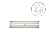 Dispozitiv de dezinfectie cu lumina ultravioleta UV-C (lampa UV-C) LBA-ER 2x15W PRO, cu montare pe perete