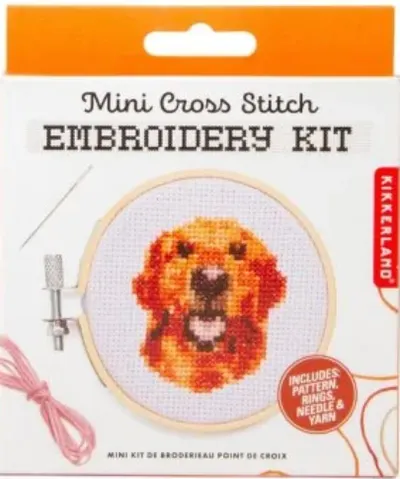 Kit de cusut - Dog Mini Cross Embroidery