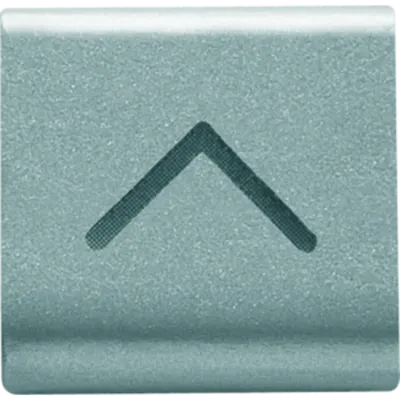 Placa pentru buton - 22X22mm - VERTICAL ARROW - TITANIUM - CHORUS