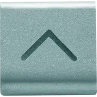 Placa pentru buton - 22X22mm - VERTICAL ARROW - TITANIUM - CHORUS
