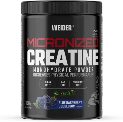 Supliment Creatină Micronizată Weider, Blue Raspberry, 300 g