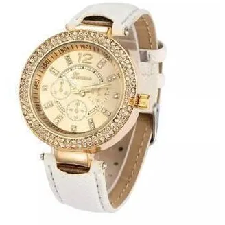 Ceas dama Quartz, Geneva Quick, Alb