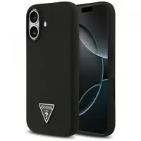 Husa MagSafe pentru Apple iPhone 17, Guess, Triangle Logo, Neagra