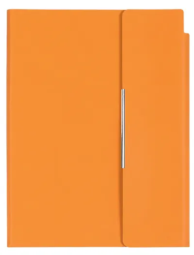 Agenda din piele cu capac magnetic Velvet A5 - Portocaliu